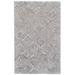 Canady Handmade Diamond Leather Rug, Cool Gray/Taupe, 5ft x 8ft Area Rug - Weave & Wander 738R0754BSQSTME10