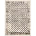 Kiba Distressed Ornamental Area Rug, Diamonds, Black/Ivory, 6ft-7in x 9ft-6in - Weave & Wander 864R3875GRYCHLF05