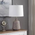 "Crestview Collection Castleford 22""H Ceramic Table Lamp in Light Brown - Crestview Collection AP2189SNG"