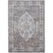 Matana Space-dyed Medallion, Warm Gray/Sky Blue, 9ft-5in x 12ft-5in Area Rug - Weave & Wander 880R3906GRYMLTH08