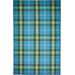 Jens Eco-Friendly PET Dhurrie, Horizon Blue/Green, 3ft-6in x 5ft-6in Accent Rug - Weave & Wander 883R0565BLU000C50