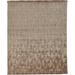 Savona Diamond Viscose Rug, High-low, Metallic Taupe, 5ft-6in x 8ft-6in Area Rug - Weave & Wander 620R6335MOC000E50