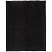 Freya Plush Shag Rug with Metallic Sheen, Noir Black, 7ft-6in x 9ft-6in Area Rug - Weave & Wander 494R4550BLK000F50