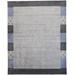 Yurie Contemporary Gabbeh Rug, Light Gray/Denim Blue, 2ft x 3ft Accent Rug - Weave & Wander 983R6575GRYBLUP00