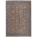 Gilford Rustic Persian Farmhouse Area Rug, Rust/Aegean Blue, 9ft-6in x 12ft-7in - Weave & Wander MRQR3761RSTBLUH07