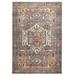 Prescott Vintage Medallion Rug, Pink Clay/Warm Gray, 5ft-3in x 7ft-6in Area Rug - Weave & Wander PRCR39AJGRYMLTE76