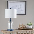 "Crestview Collection Woodburn Metal & Glass 26.5""H Table Lamp in Clear & Blue - Crestview Collection ABS1338BUSNG"