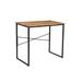 "Evolution by Crestview Collection Erik 35"" Wide Wood and Iron Desk in Brown - Crestview Collection EVFNR1136"