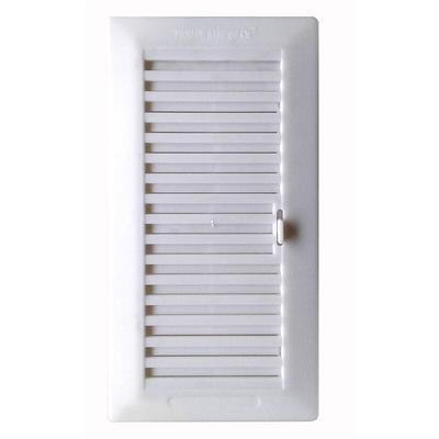 Verstellbares Einbaugitter 13,3x26cm + Rahmen abs white (g) Image
