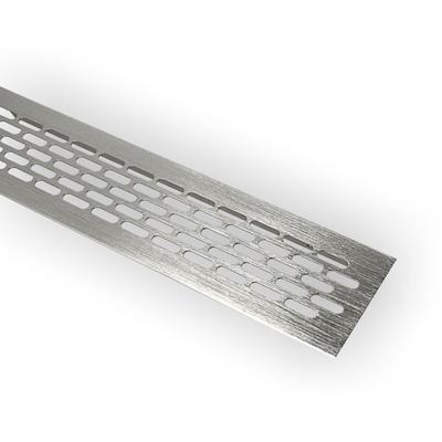 Ms Beschläge - Aluminium Lüftungsgitter 60x245mm Stegblech Lüftungsblech Lüftung Heizungsgitter Image