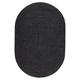 Tapis de salon style jute noir 200x300 cm