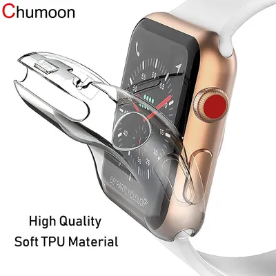 Protecteur d'écran pour Apple Watch Case 45mm 41mm 44mm 40mm 42mm 38mm iWatch TPU Cover