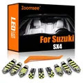 Zoomsee – Kit de lampes de lecture pour Suzuki SX4 9 pièces intérieur LED pour Suzuki SX4 2007