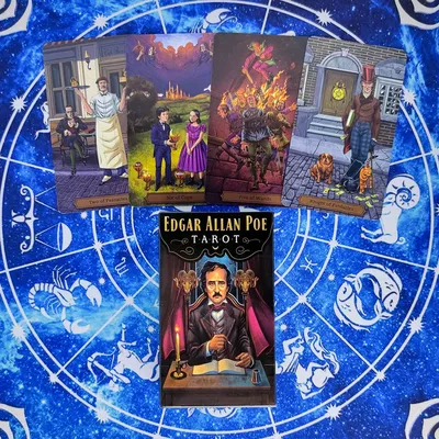 Cartes de Tarot Edgar Allan Poe jeu de société de Divination de divertissement de fête 78