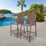 Pellebant 2PCS Patio Bar Stools - 25.19"Dx21.96"Wx48.22"H