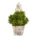 15" Succulent Artificial Plant in Christmas Tree Planter - 10"x10"x15"