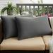 Charcoal Grey Indoor/ Outdoor Pillow Set