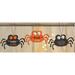 Spider Boo Ornament 3 Asstd. - 2.25" high by 4.25" wide by .25" deep.