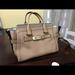 Coach Bags | Coach Swagger Handbag Pebbled Leather Beige Taupe | Color: Cream/Tan | Size: Os