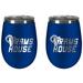 Los Angeles Rams Team Colors Wine Tumbler Two-Piece Set