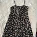 American Eagle Outfitters Dresses | Ae Floral Print Dress | Color: Black/Pink | Size: M
