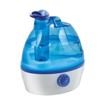 Comfort Zone 0.6 Gallon Ultrasonic Cool Mist Humidifier, Blue