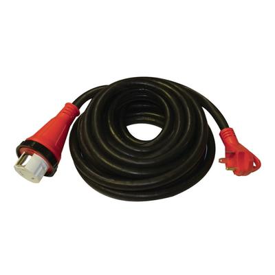 Valterra Mighty Cord Detachable 25in Adapter Cord w/ Handle - 30Am To 50Af Boxed Red A10-3050EHD