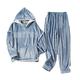 Mens Pyjamas Set | Super Soft Fleece Mens 2 Piece Pyjamas Loungewear Tracksuit | Nightwear Fleece Top and Long PJ Jogging Bottoms | Gifts for Men