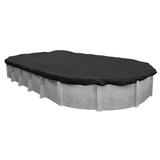 Pool Mate Black Mesh Heavy-duty Winter Cover for Oval Above-ground Swimming Pools