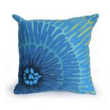 Liora Manne Visions IV Cirque Indoor/Outdoor Pillow Caribe 20" x 20"