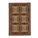 Red/White 48 x 0.25 in Area Rug - Bokara Rug Co, Inc. Hand-Knotted High-Quality Red Area Rug Wool | 48 W x 0.25 D in | Wayfair NDLESOFERRE004060