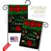 Angeleno Heritage Poinsettia Ornaments 2-Sided Polyester Blend 18.5 x 13 in. Flag Set in Black/Green/Red | 18.5 H x 13 W in | Wayfair