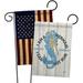 Angeleno Heritage 2-Sided 18 x 13 in. Polyester Garden Flag in Black/Blue/Brown | 18.5 H x 13 W in | Wayfair AH-SM-GP-137535-IP-BOAA-D-US21-AH