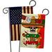 Angeleno Heritage 2-Sided Polyester 19 x 13 in. Garden Flag in Brown/Green/Red | 18.5 H x 13 W in | Wayfair AH-SW-GP-137045-IP-BOAA-D-US18-AH
