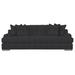 Bernhardt Andie 95" Recessed Arm Sofa Polyester in Black | 32.5 H x 95 W x 40.5 D in | Wayfair N9727_5534-011_700Blanca