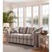 Braxton Culler Bridgeport 85" Flared Arm Sofa Bed w/ Reversible Cushions Other Performance Fabrics in White/Blue/Brown | Wayfair