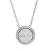 Michael Kors Jewelry | Michael Kors Logo Disc Pendant Necklace Silver | Color: Silver | Size: Os