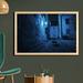 East Urban Home Ambesonne Urban Wall Art w/ Frame, Black Cat Crossing Deserted Street At Night Mysterious Old European Town Alley | Wayfair