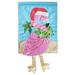 Dicksons Inc Christmas Flamingo 2-Sided Polyester 24 x 13 in. Garden Flag | 24 H x 13 W in | Wayfair M011071