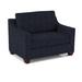 Convertible Chair - Edgecombe Furniture Clark 50" W Convertible Chair Wood/Polyester/Fabric/Other Performance Fabrics in Indigo | Wayfair