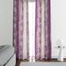 Folk N Funky Roses Floral Semi-Sheer Rod Pocket Curtain Panels Polyester in Indigo/White | 61 H in | Wayfair WC11286-2061