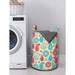East Urban Home Ambesonne Paisley Laundry Bag Fabric in Blue/Pink | 12.99 H x 12.99 W in | Wayfair CC87A68773E746E5B3B849D4F95DC9A3