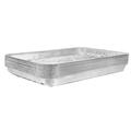 Nicole Fantini Disposable Aluminum Large Broiler Foil Pan 13" x 9.63" x 1.33" Aluminum in Gray | Wayfair NC00621-10