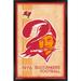 Tampa Bay Buccaneers 34.25'' x 35'' Framed Retro Logo Poster