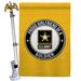 Breeze Decor 2-Sided Polyester 40 x 28 in. Flag Set in Black/White/Yellow | 40 H x 28 W in | Wayfair BD-MI-HS-108542-IP-BO-02-D-US20-UA