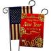 Ornament Collection Chinese New Year of The Pig 2-Sided Polyester 1'5 x 1'1 ft. Garden flag in Red/Yellow | 18.5 H x 13 W in | Wayfair