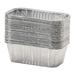 Nicole Fantini Disposable Aluminum 1Lb Loaf Foil Pan 6 X 3.5 X 2" (Pack Of 100) Aluminum in Gray | 2 H x 3.5 W x 6 D in | Wayfair NC00601-100