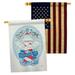 Breeze Decor Religious 2-Sided Polyester 40 x 28 in. House Flag in Blue | 40 H x 28 W in | Wayfair BD-FR-HP-103069-IP-BOAA-D-US20-WA