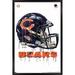 Chicago Bears 24.25'' x 35.75'' Framed Helmet Poster