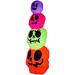 Gemmy Industries Airblown Halloween Inflatable Skulls Stack Decoration Polyester in Green/Orange/Pink | 96.06 H x 32.68 W x 32.68 D in | Wayfair